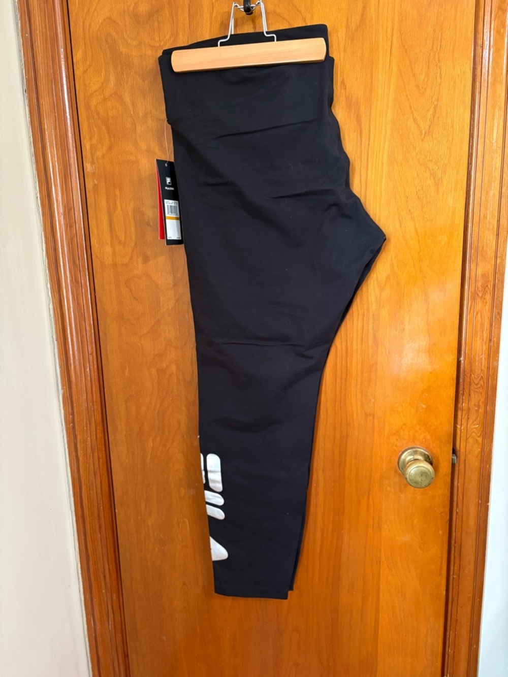 NWT Women’s Fila black logo training leggings 3X